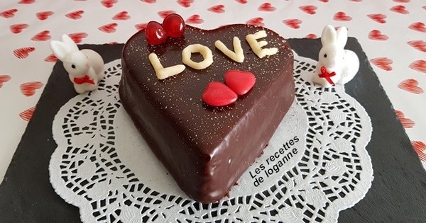 Coeur moelleux au chocolat St Valentin