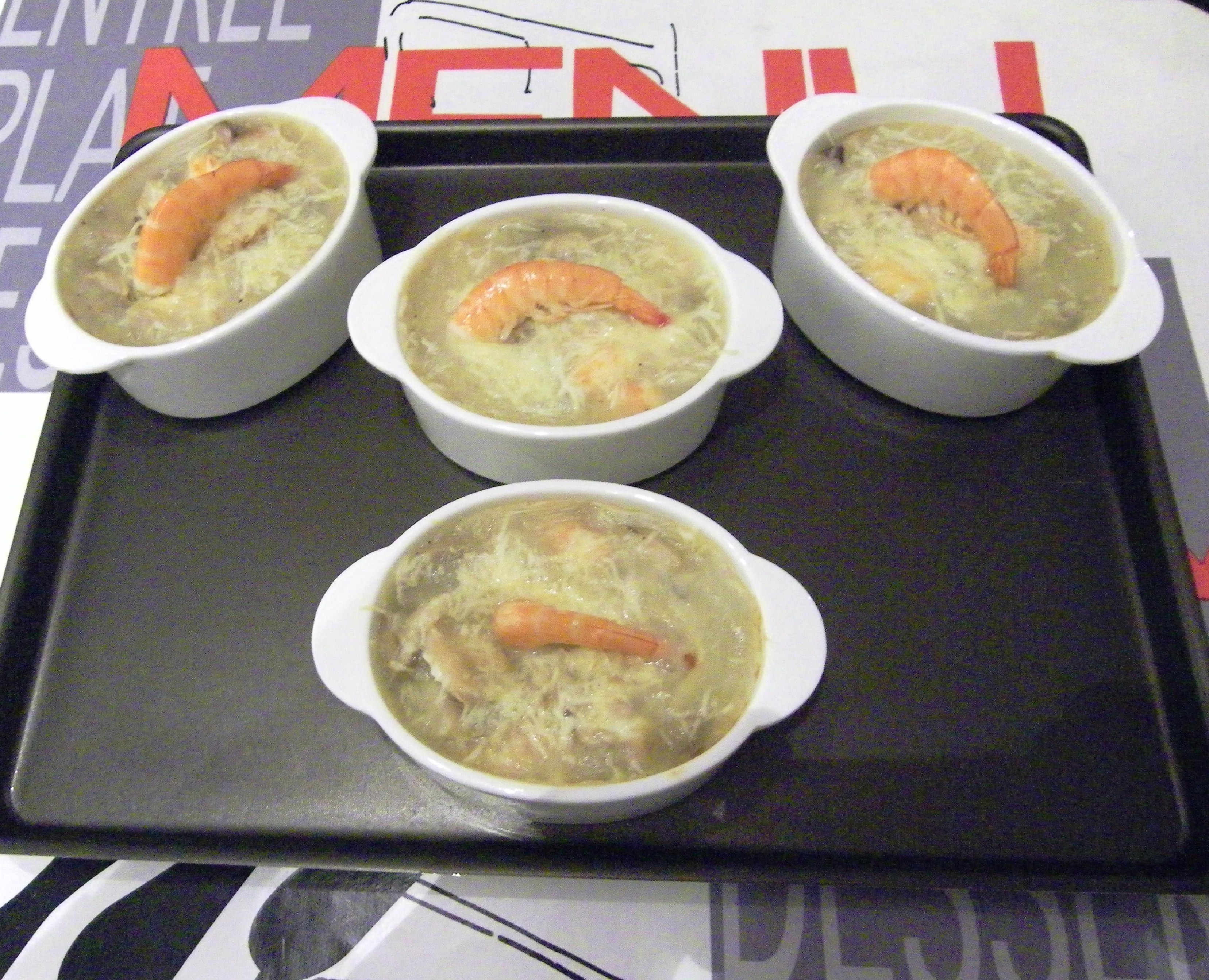 Petits Gratins De Lotte Aux Crevettes Et Aux Champignons